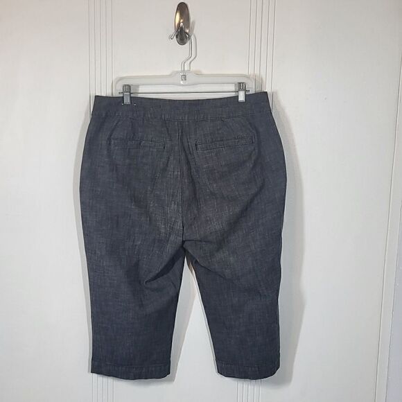 Coldwater Creek Plus Size Petite Dark Gray Walking Shorts - Picture 2 of 10